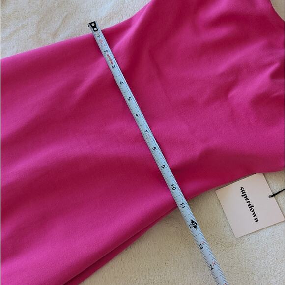 NWT Superdown Lilian Strapless Hot Pink Midi Bodycon Dress, size XS - Picture 6 of 9